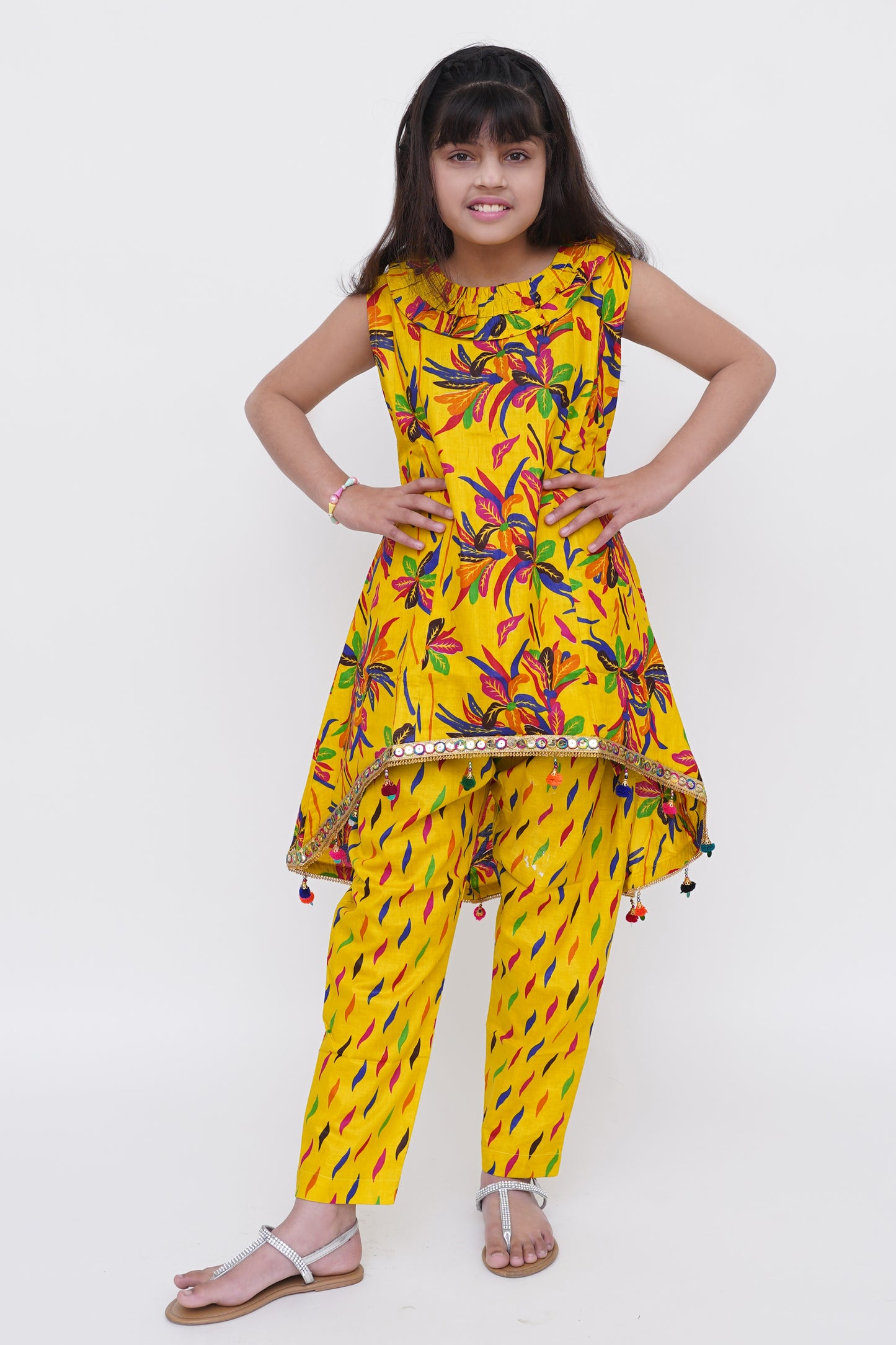 Cotton Printed Frock Trouser