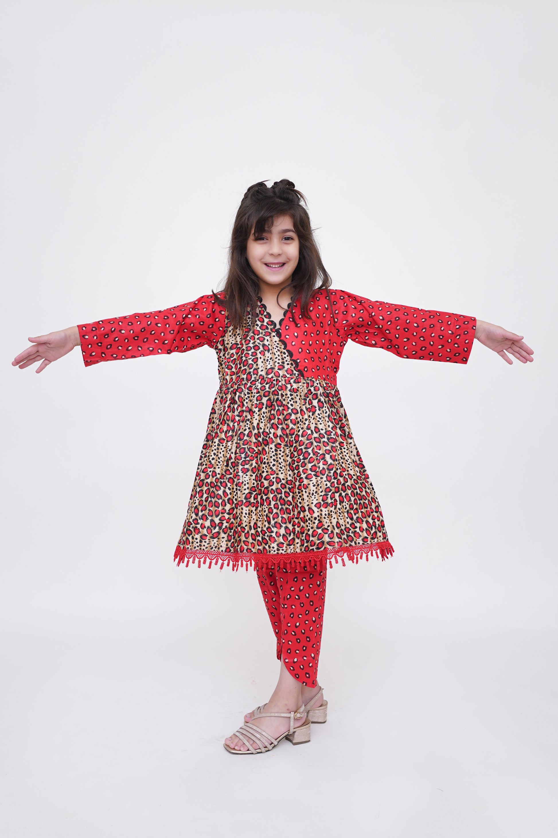 Buy Stylish Embroidered Red Trouser For Girls in Pakistan  online shopping  in Pakistan